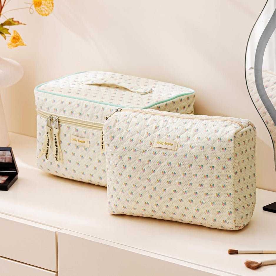 Quilted Makeup Bags, Set of 3 – view 4