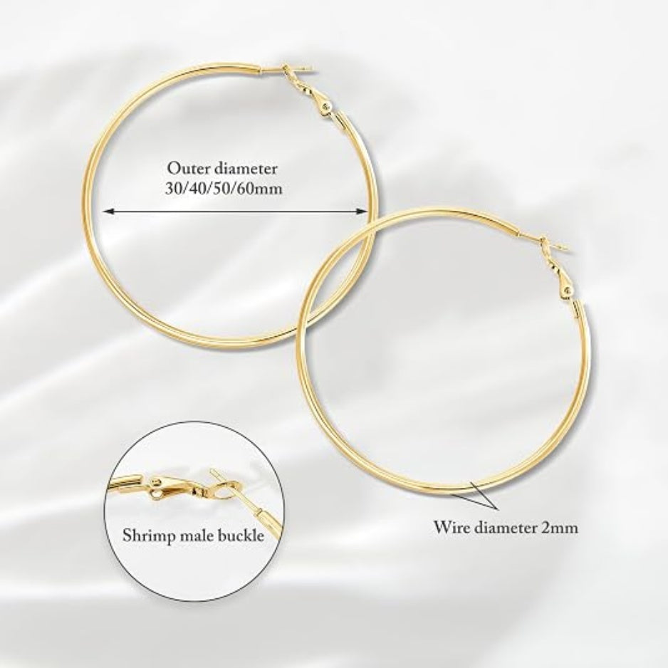 Sun-Kissed Hoop Set, 4 Pairs – view 6