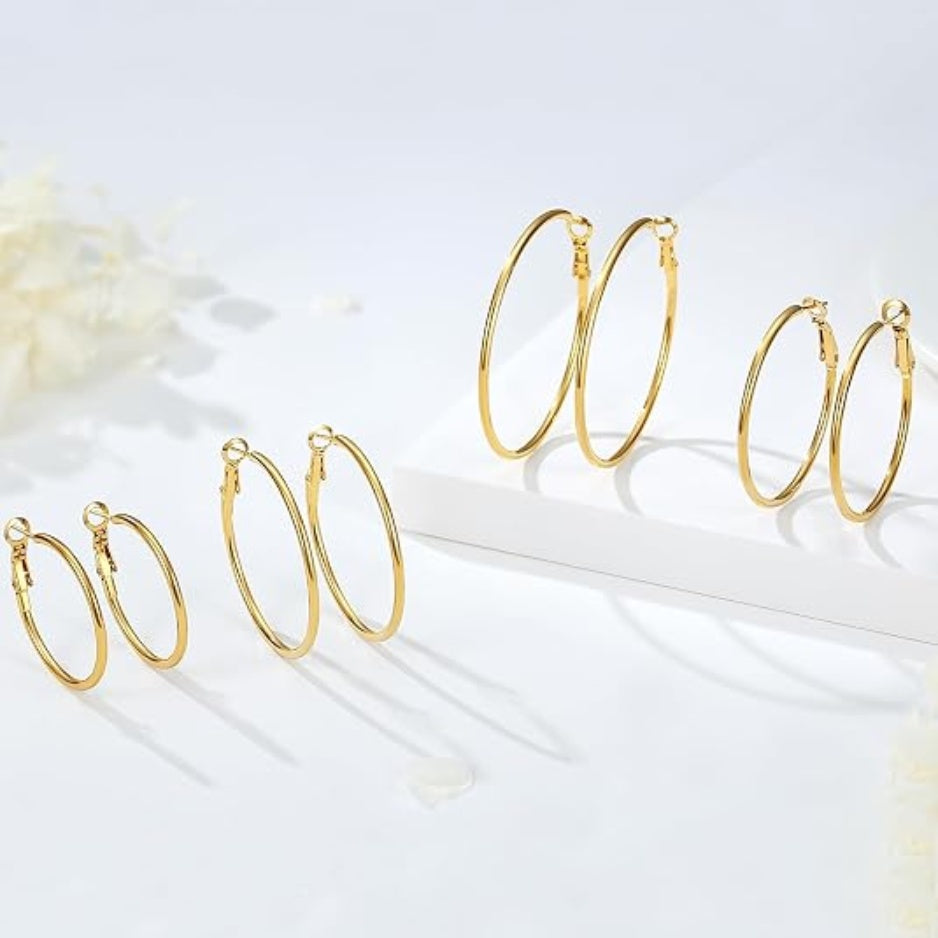 Sun-Kissed Hoop Set, 4 Pairs – view 5
