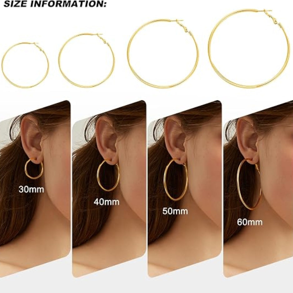 Sun-Kissed Hoop Set, 4 Pairs – view 3
